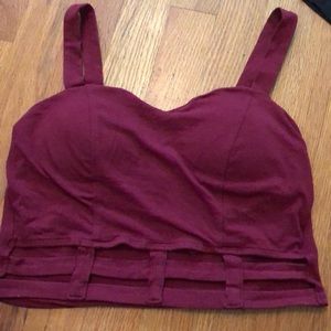 LAST CHANCE Maroon crop top